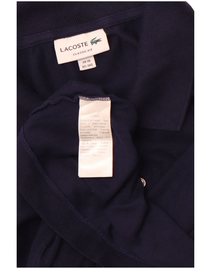 LACOSTE Polo coupe classique pour homme taille 10 5XL bleu marine coton