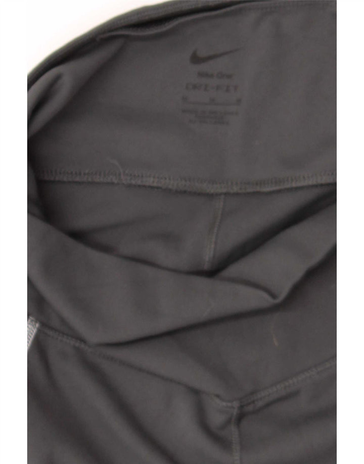Nike Legging court Dri Fit pour femme UK 12 Noir moyen Polyester