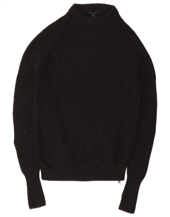 Cos Pull à col rond pour homme XS en laine noire