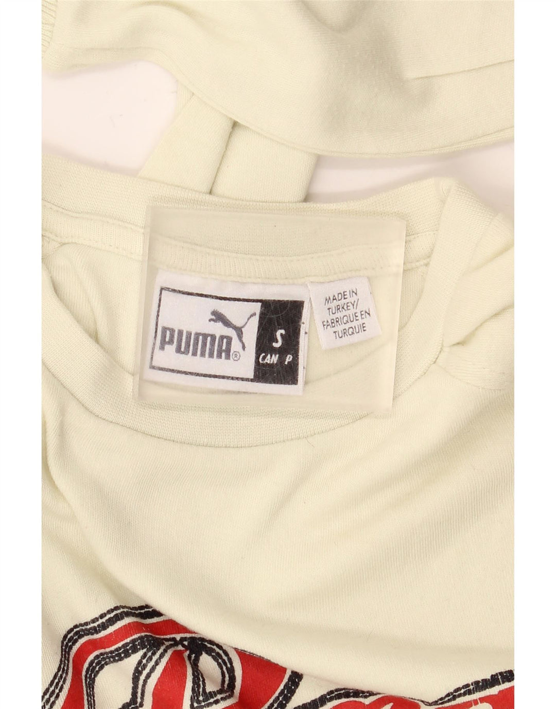 Puma Haut graphique à manches longues pour homme Petit coton blanc