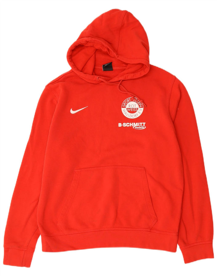 Nike Pull à capuche graphique en coton rouge moyen pour homme