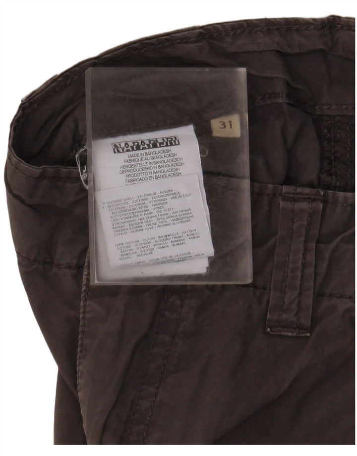 Napapijri Short Cargo W31 Homme Gris Moyen Coton