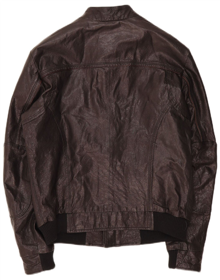 Trussardi Veste en Cuir Homme IT 52 XL Cuir Noir