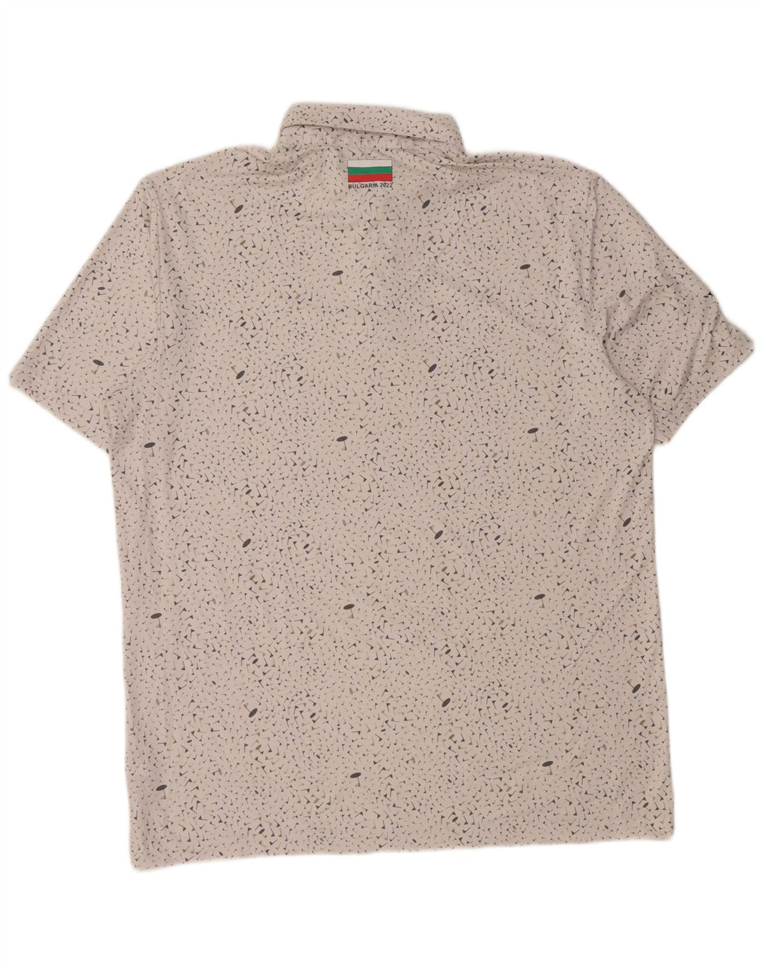 Adidas Polo Homme Grand Blanc Tacheté Polyester