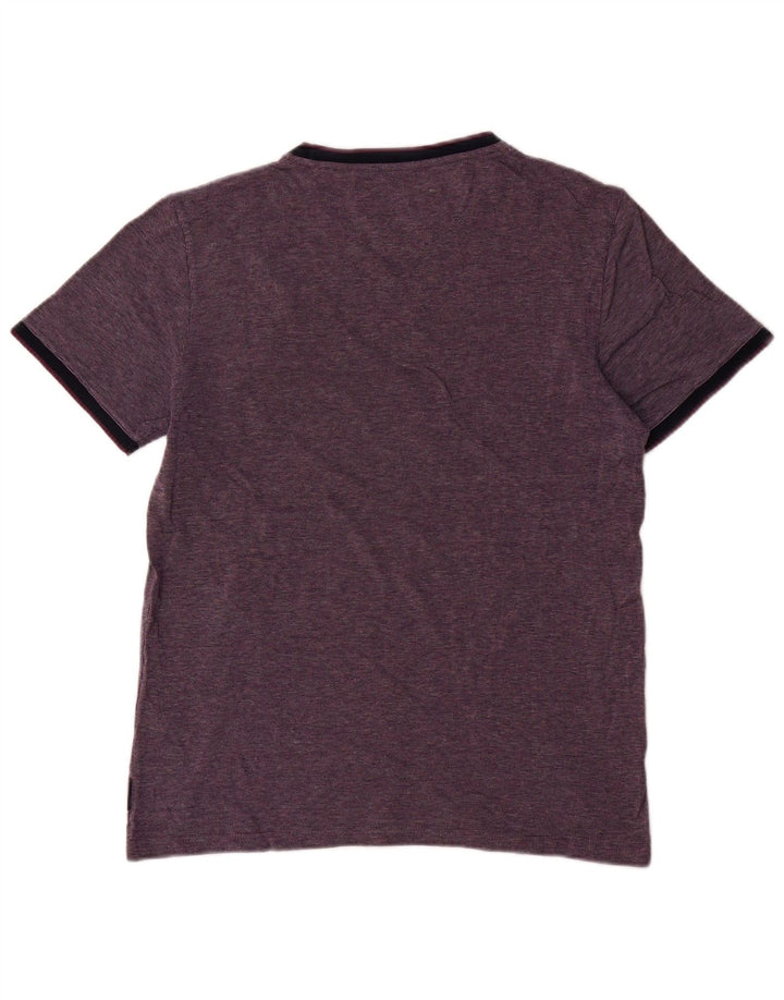 Ted Baker T-Shirt Homme Taille 3 Coton Violet Moyen