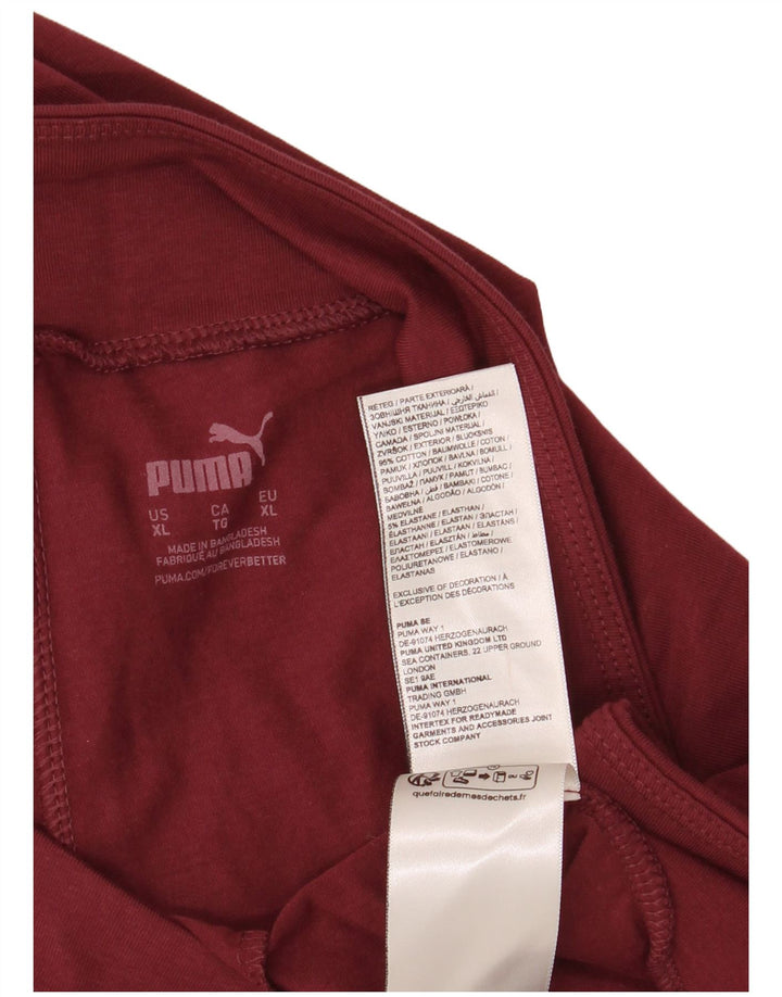 PUMA Legging graphique pour femme UK 18 XL Coton bordeaux