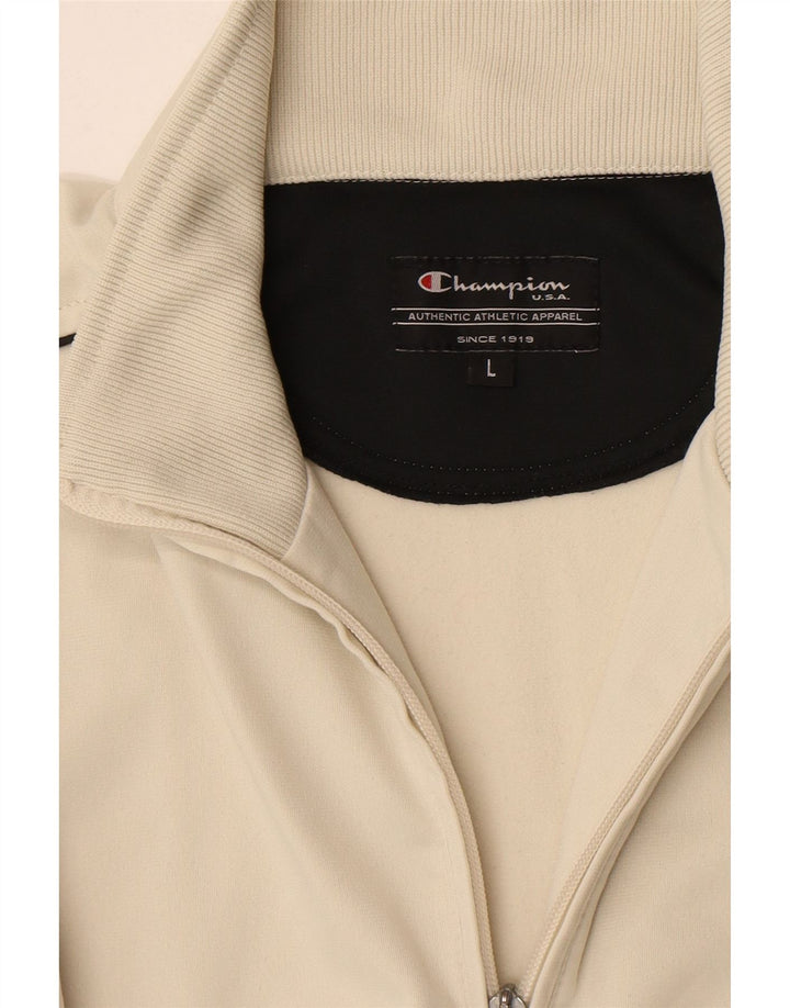Champion Veste de survêtement pour homme Taille L Beige