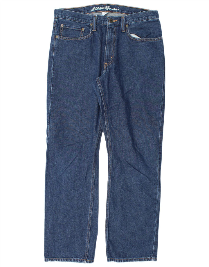 EDDIE BAUER Jean droit homme W32 L30 bleu coton