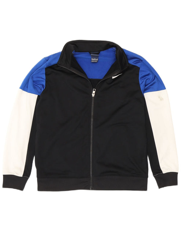 Veste de survêtement Nike pour garçon 13-14 ans XL Noir Colorblock Polyester