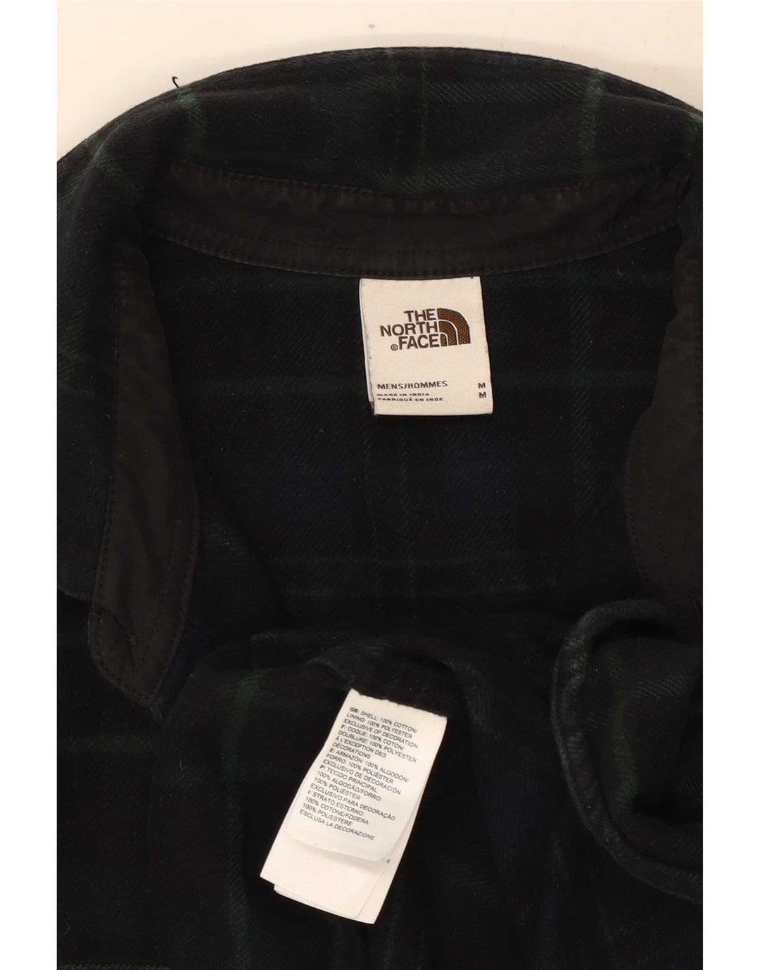The North Face Chemise en flanelle pour homme en coton à carreaux bleu marine moyen