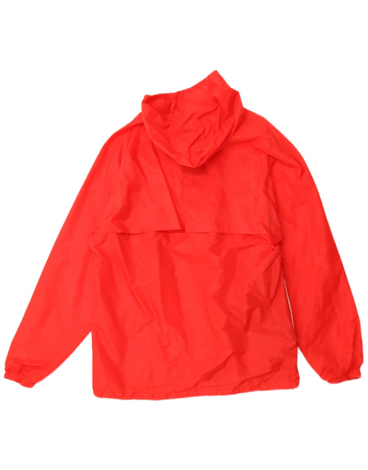K-WAY Veste de pluie à capuche pour homme UK 40 Large Rouge Polyamide