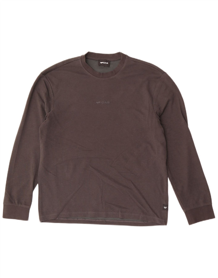 Gas Top Homme Manches Longues Grand Gris