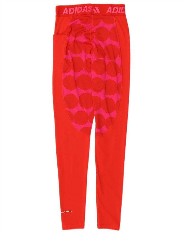 ADIDAS Legging graphique Tech Fit pour femme UK 8/10 Petit pois rouge