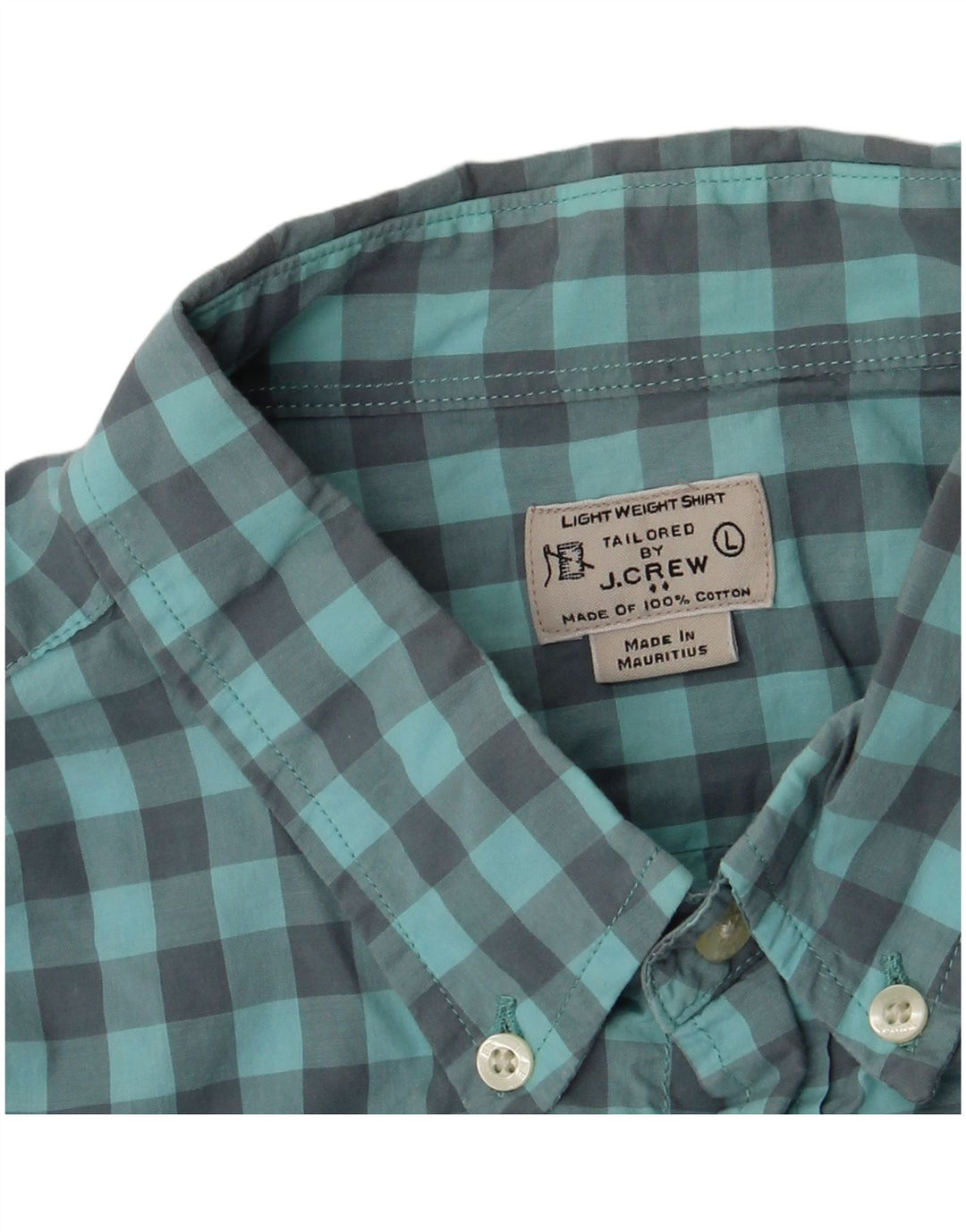 J. Crew Chemise Homme Grand Bleu Vichy Coton