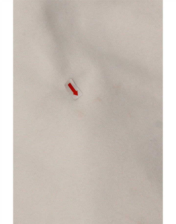 HOLLISTER Pull à capuche pour homme Large Blanc Coton