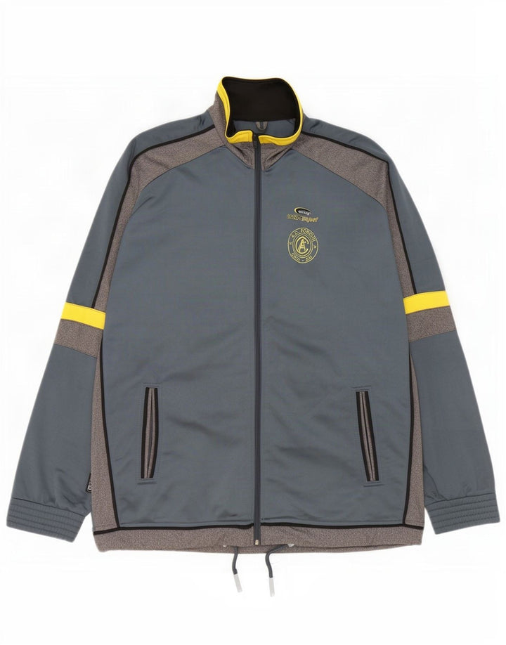 Brugi Veste de survêtement graphique pour homme XL Gris Colorblock Polyester