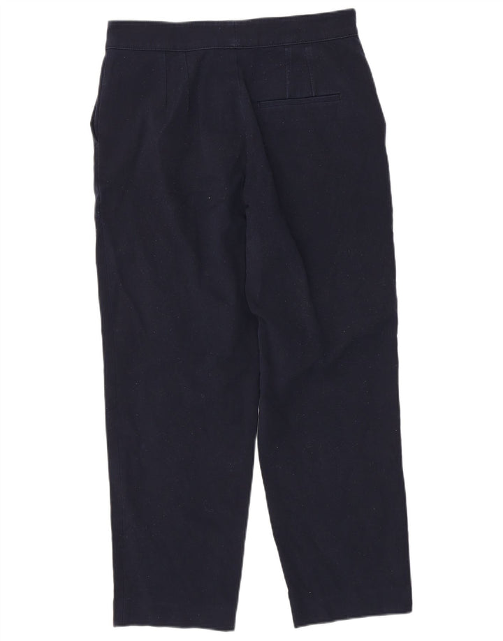 Massimo Dutti Pantalon court pour femme EU 40 Medium W30 L26 Bleu marine
