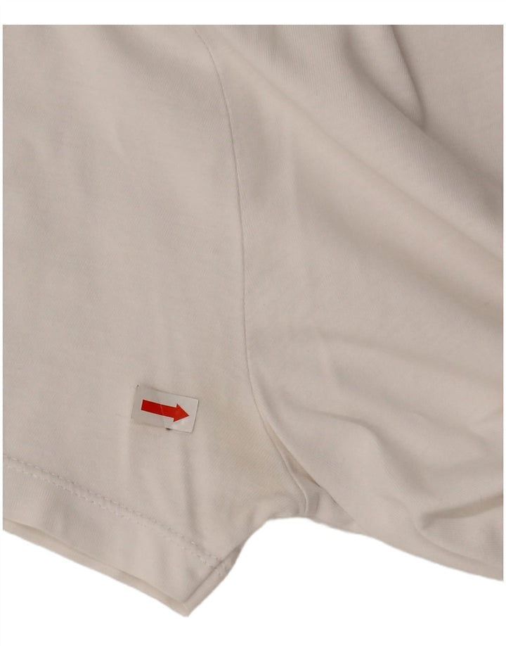 Zara T-shirt graphique pour femme UK 12 Blanc moyen