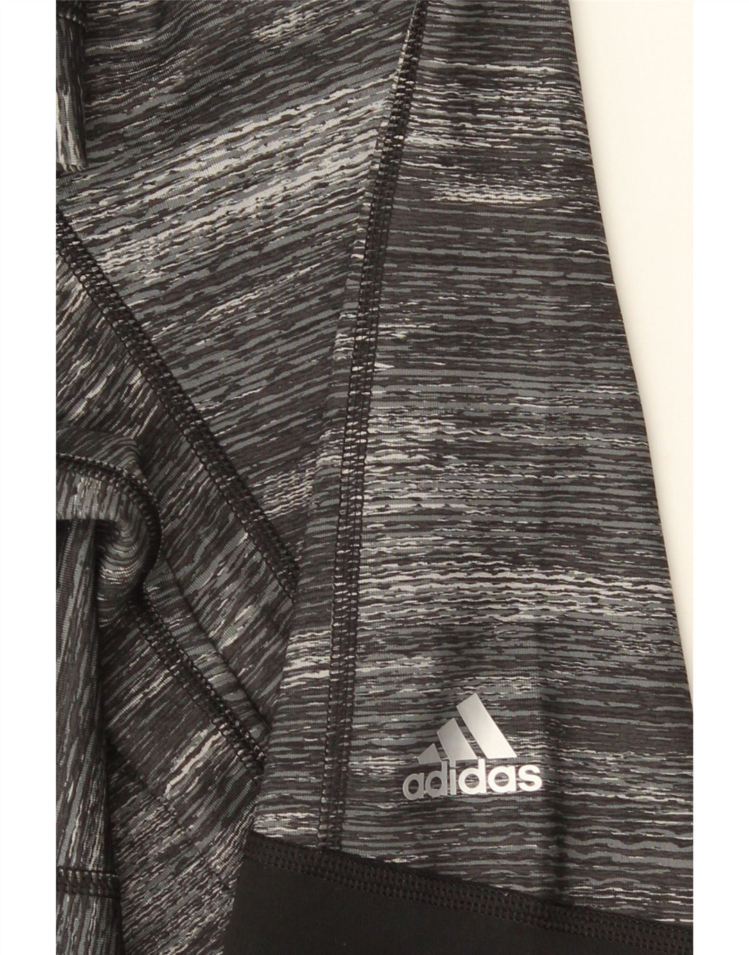 ADIDAS Femmes Capri Leggings UK 8 Petit Gris Colorblock