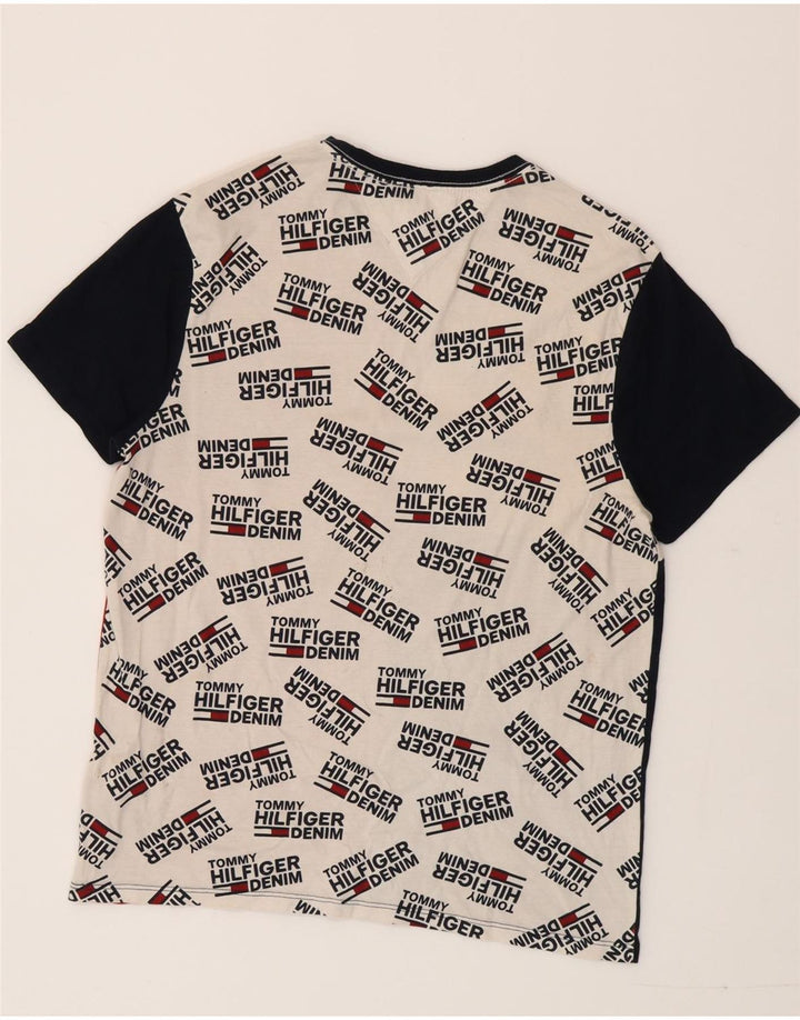 Tommy Hilfiger T-Shirt Graphique Homme Petit Multicolore Colourblock