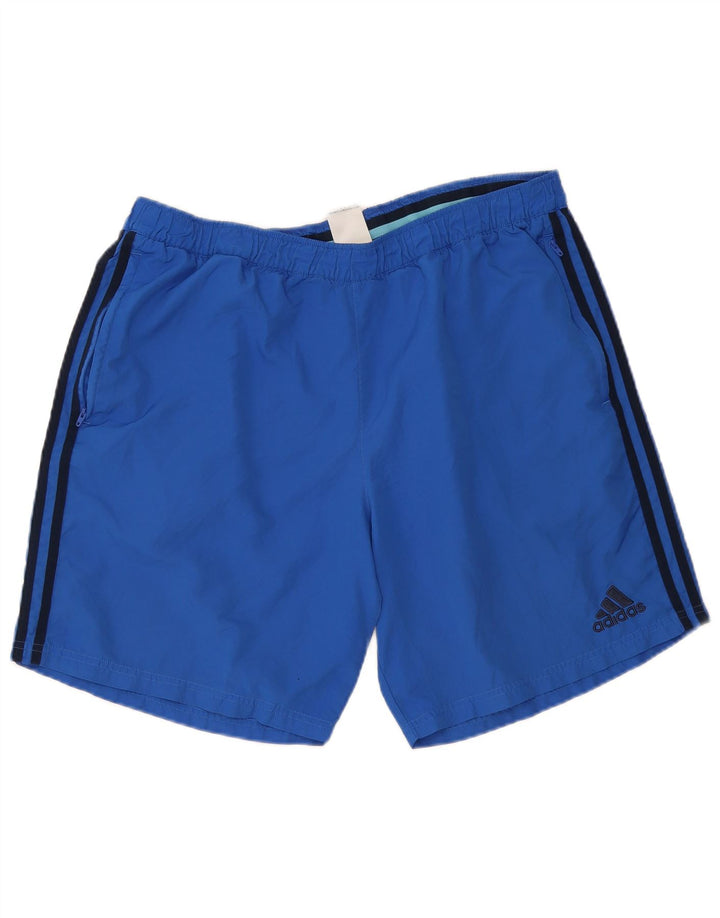 Adidas Short de sport pour homme XL Bleu Polyester