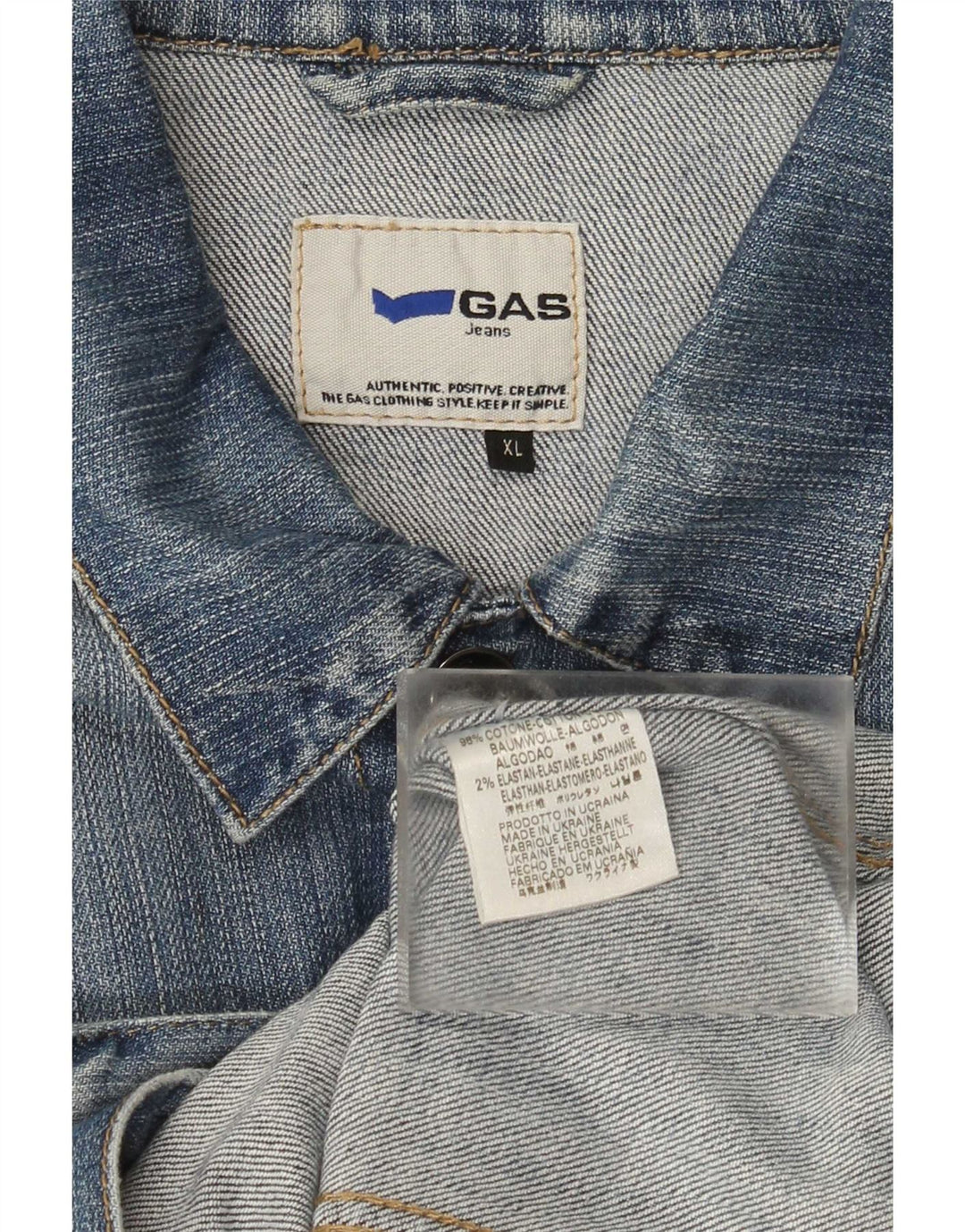 Gas Veste en Jean Femme UK 18 XL Bleu Coton