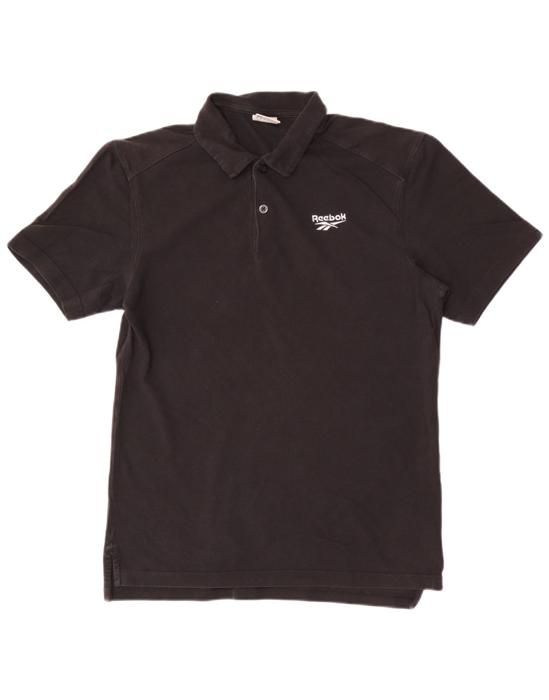 Reebok Polo Homme Noir Moyen Coton