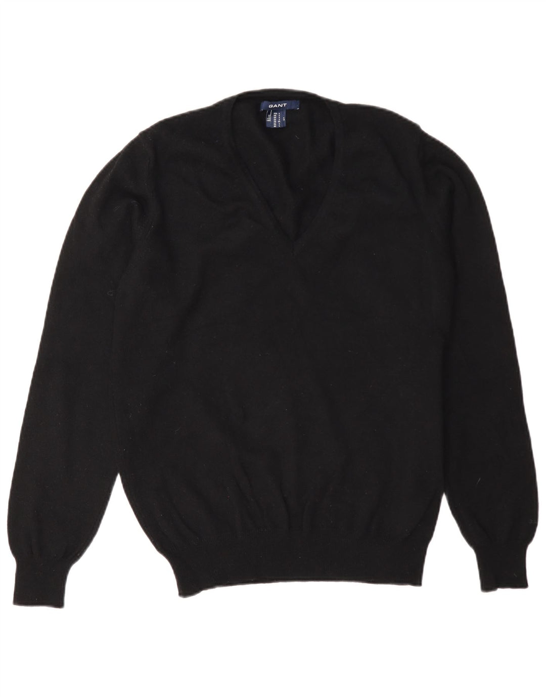 Gant Pull col en V pour femme UK 44 Large Laine noire