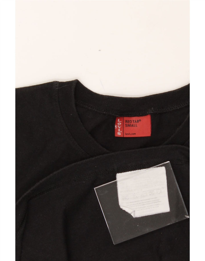LEVI'S Mens T-Shirt Top Small Black Cotton Vintage Levi's and Second-Hand Levi's from Messina Hembry 