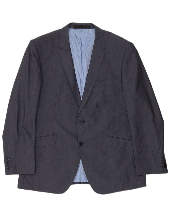 Marks & Spencer Veste blazer coupe ajustée pour homme UK 38 Bleu marine moyen