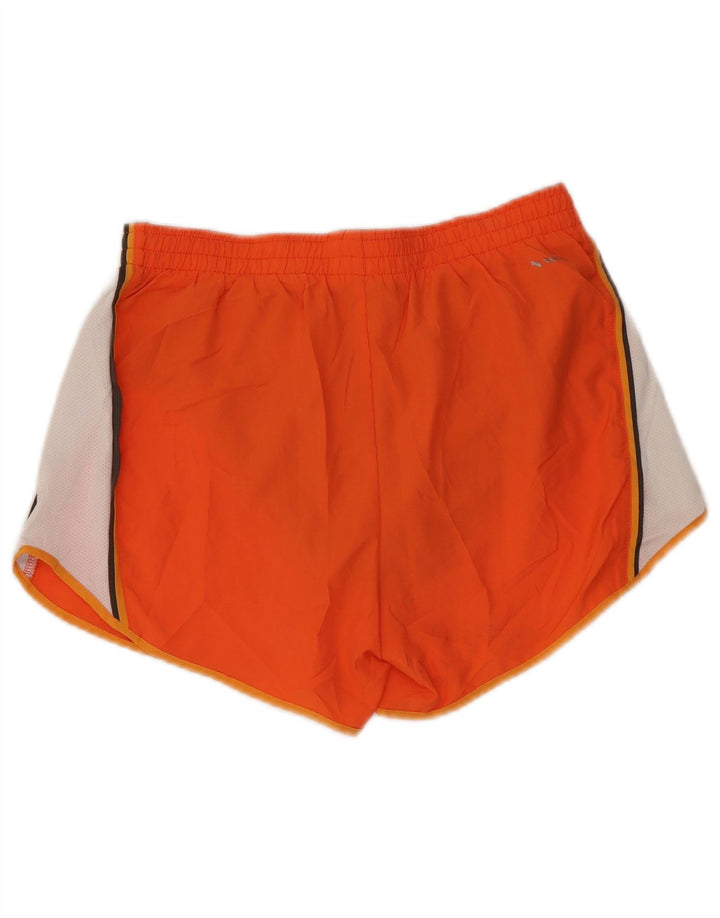 NIKE Short de sport pour femme US 4/6 Petit polyester color block orange