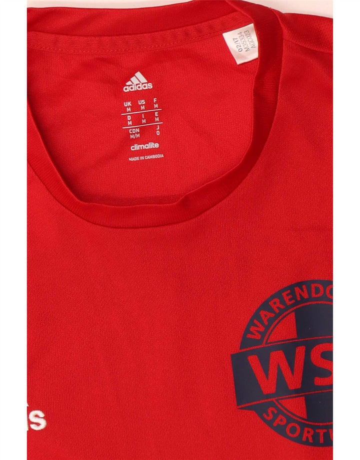 Adidas Homme Warendorfer Sportuninon Graphic T-Shirt Top Rouge Moyen