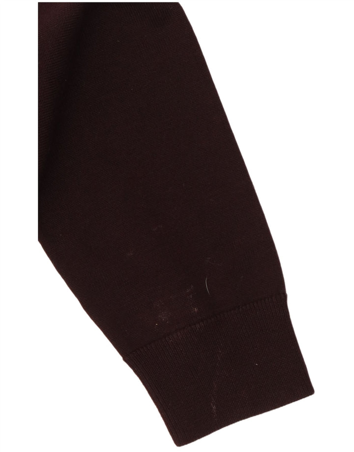 Cos Pull à col rond pour homme en laine bordeaux moyen