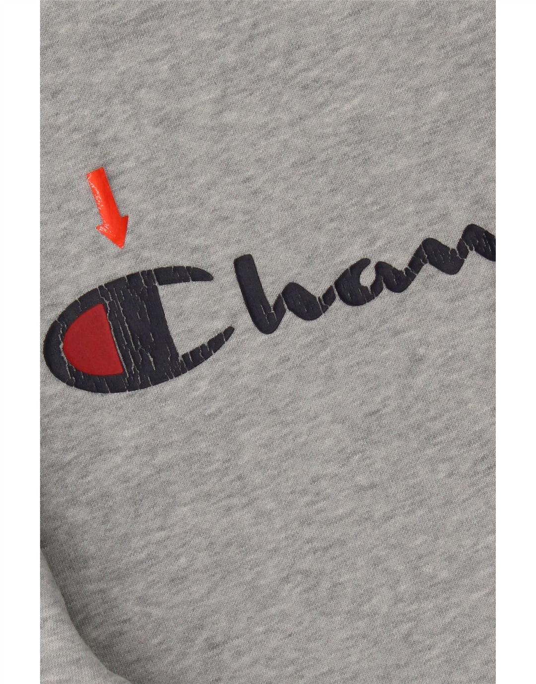 Champion Sweat-shirt graphique pour homme Petit coton moucheté gris
