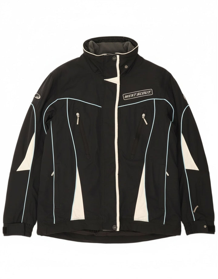 West Scout Veste coupe-vent pour femme UK 16 Large Noir Colorblock Nylon