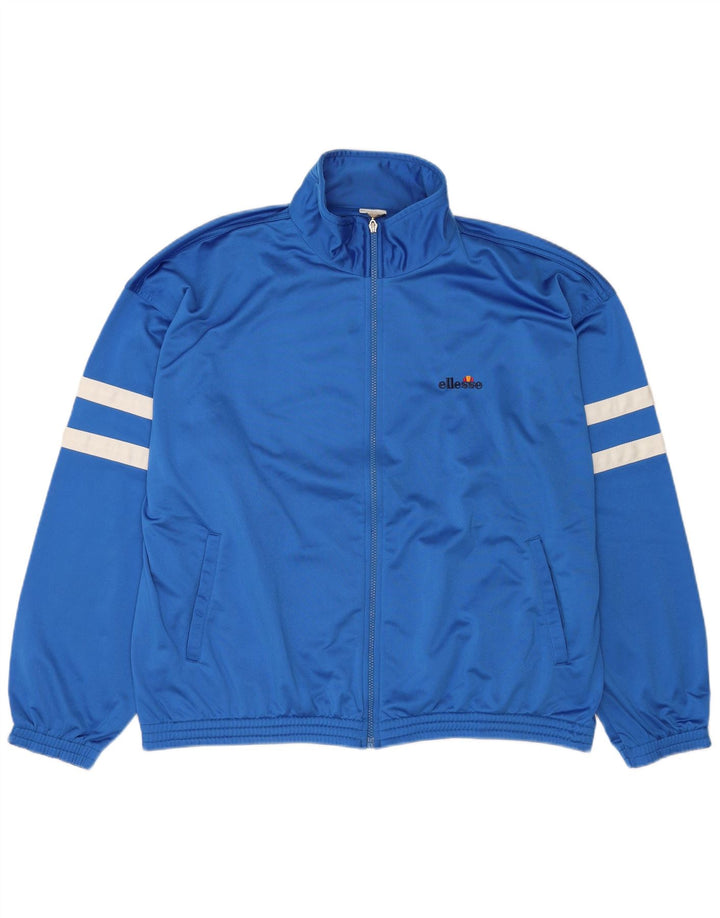 Ellesse Veste de survêtement pour homme XL Bleu Colorblock Polyester
