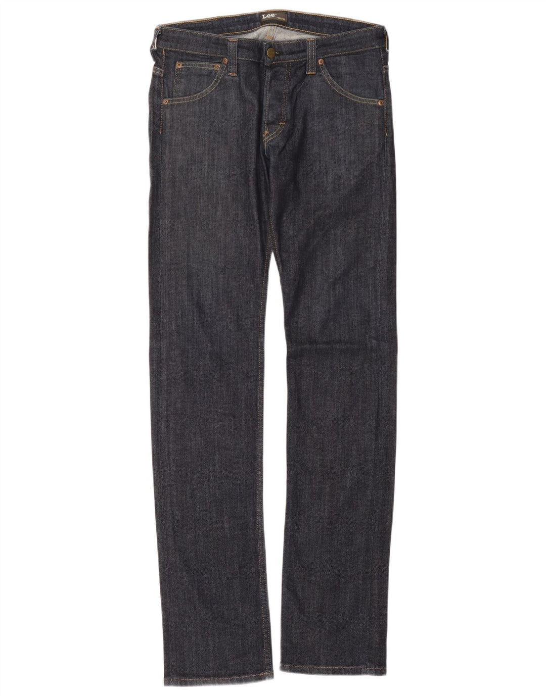 Lee Femme Powell Jean Slim Droit W32 L36 Bleu Marine Coton