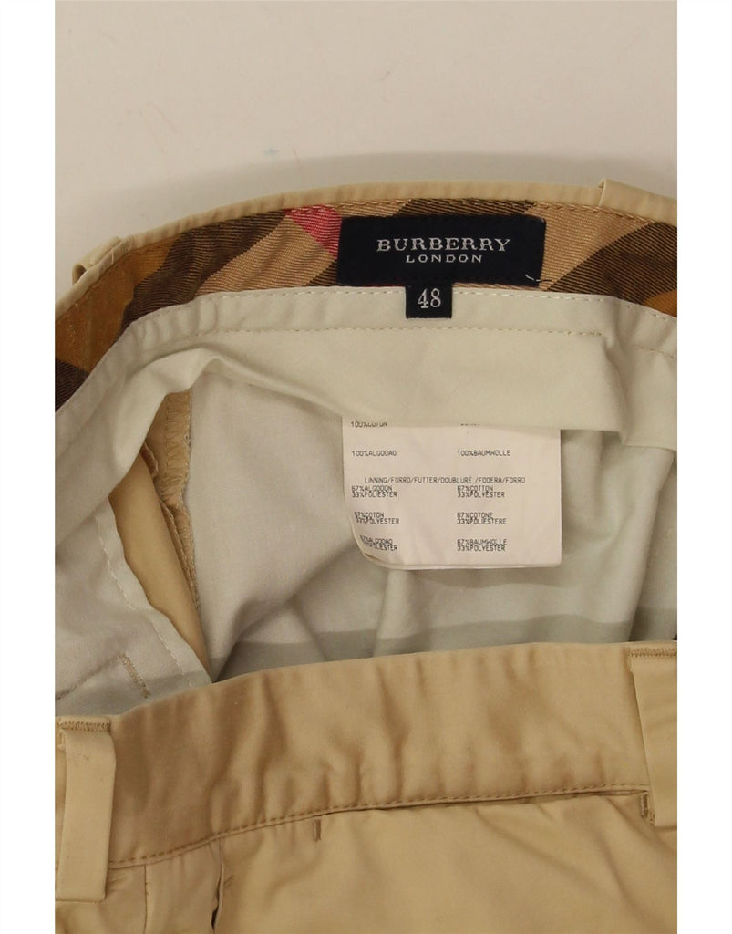 BURBERRY Mens Straight Chino Trousers W36 L31 Beige Cotton Vintage Burberry and Second-Hand Burberry from Messina Hembry 
