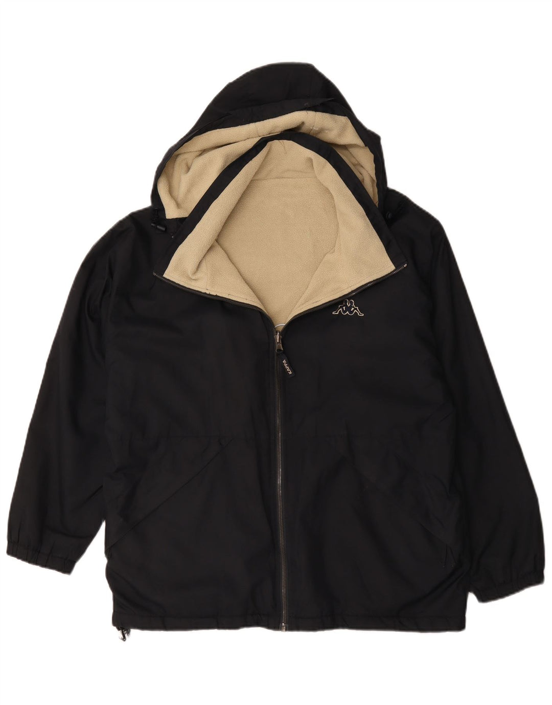 Kappa Veste réversible à capuche pour homme UK 36 Small Bleu marine