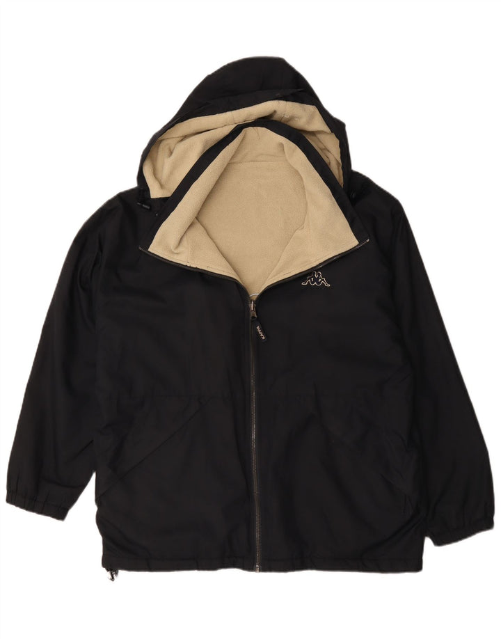 Kappa Veste réversible à capuche pour homme UK 36 Small Bleu marine