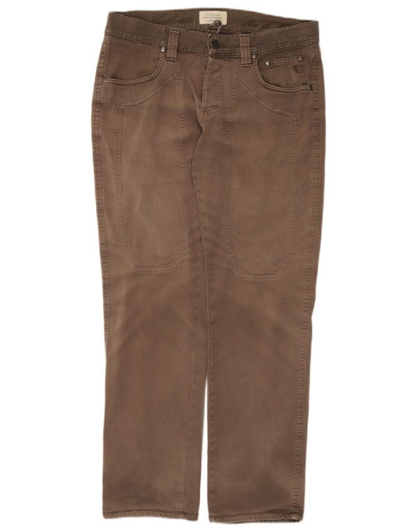 Jeckerson Pantalon décontracté droit pour homme W32 L28 Gris Coton