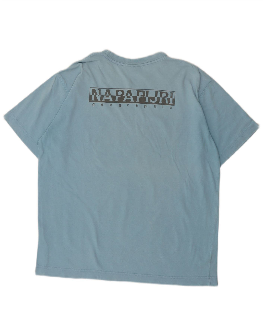 NAPAPIJRI Tee-Shirt Geographic Homme Bleu Moyen