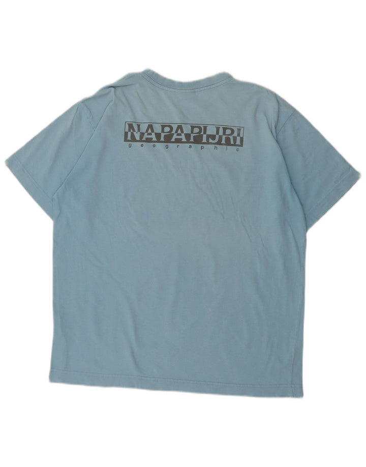 NAPAPIJRI Tee-Shirt Geographic Homme Bleu Moyen