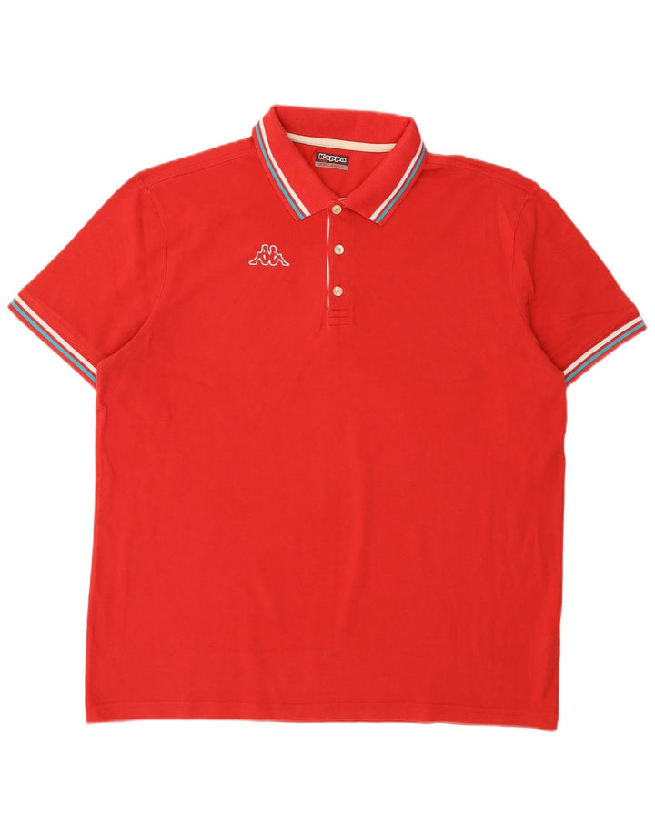 Kappa Polo Homme 2XL Rouge Coton