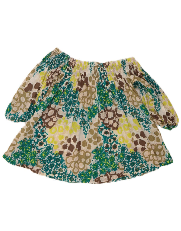 French Connection Haut à manches 3/4 pour femme UK 12 Medium Multicolore Floral