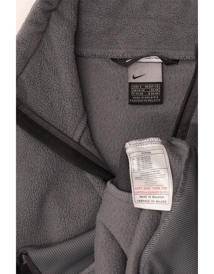 Nike Veste polaire pour homme UK 36/38 Petit Gris Polyester