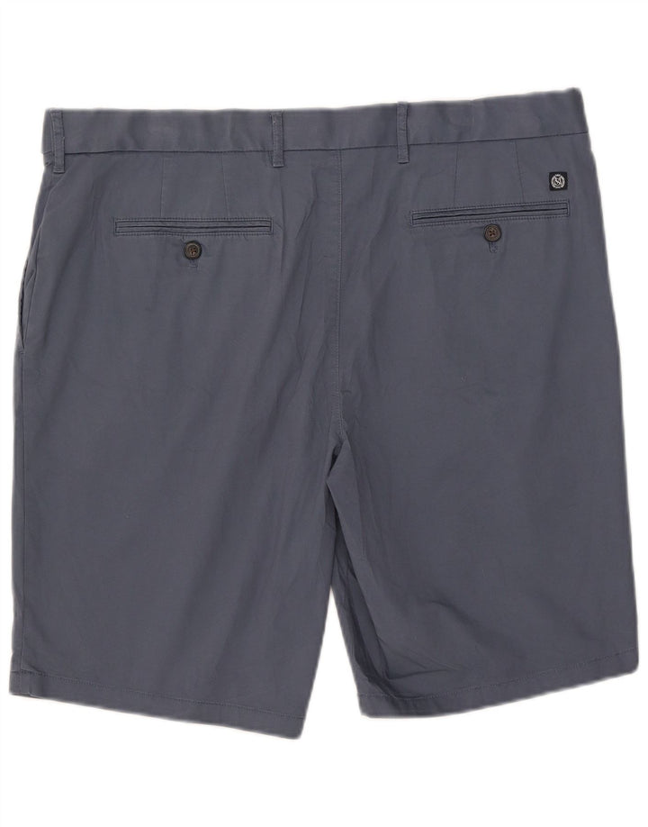 Marks & Spencer Short Chino Homme W38 XL Bleu Coton