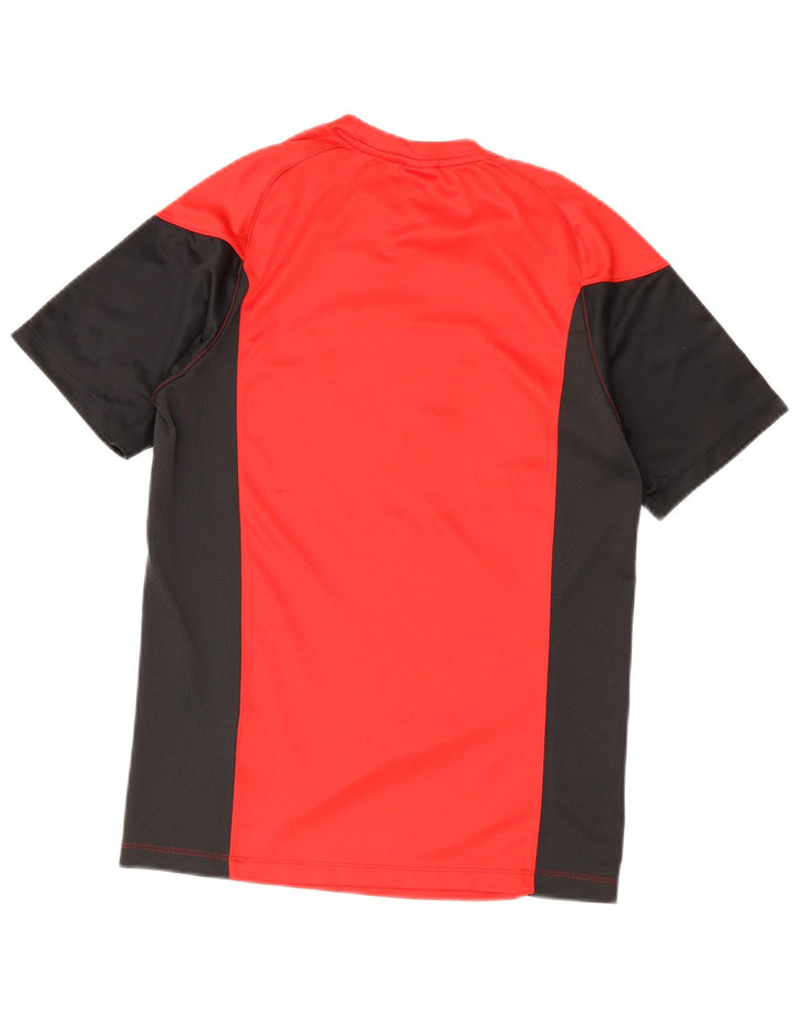 Nike Hommes Dri Fit Graphic T-Shirt Haut Petit Rouge Colorblock Polyester