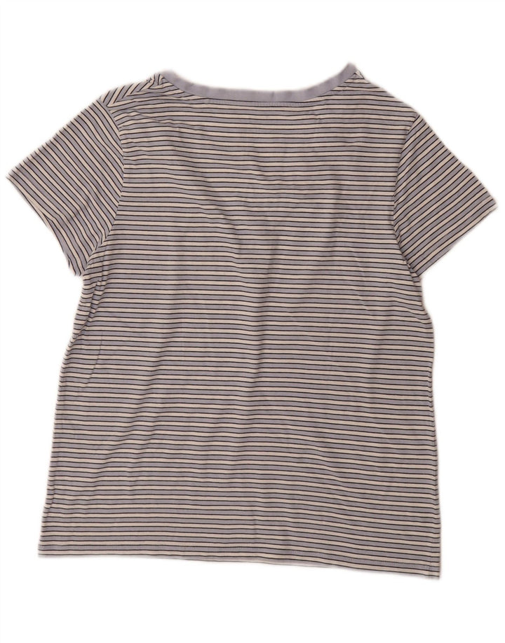 Levi's T-Shirt Femme UK 12 Bleu Moyen Rayé