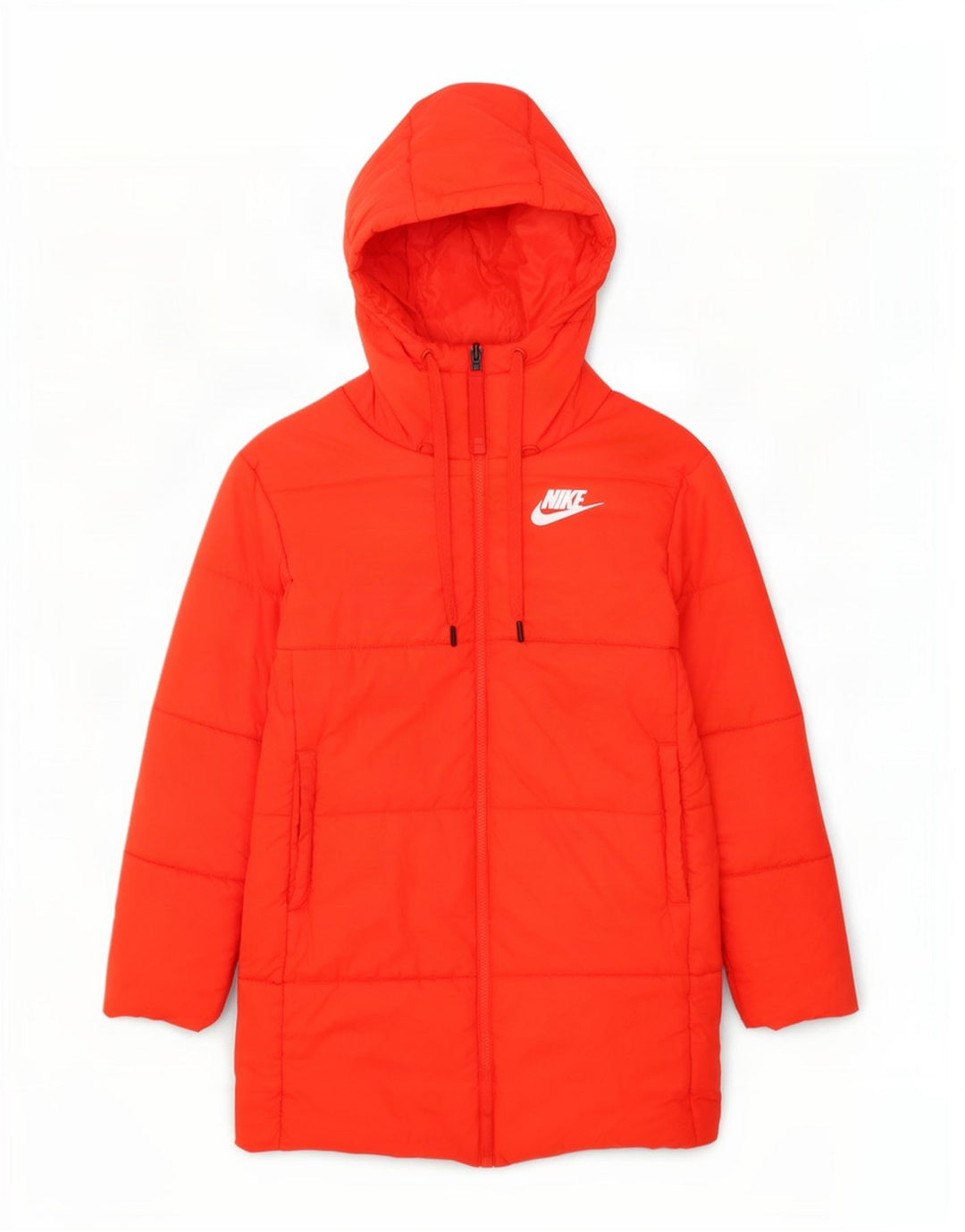 Nike Manteau matelassé réversible surdimensionné pour femme UK 10 Petit Orange